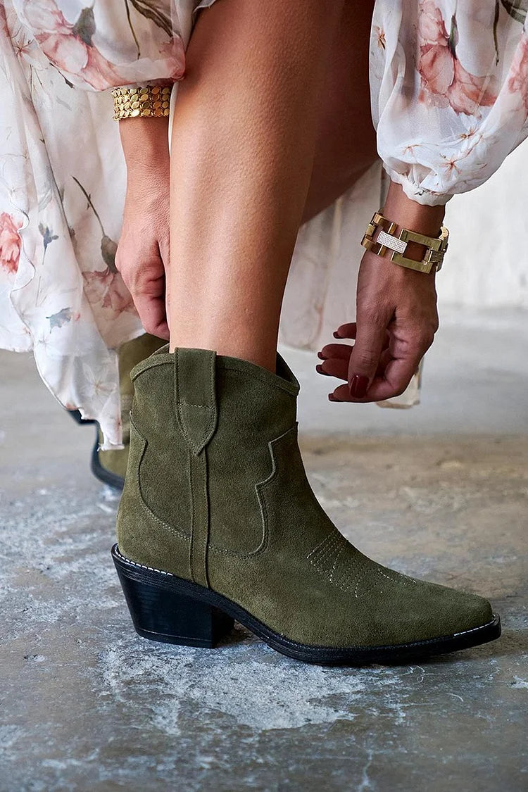 Catalina - Short Suede Ankle Boots