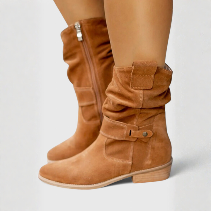 Ninette - Classic Suede Ankle Booties
