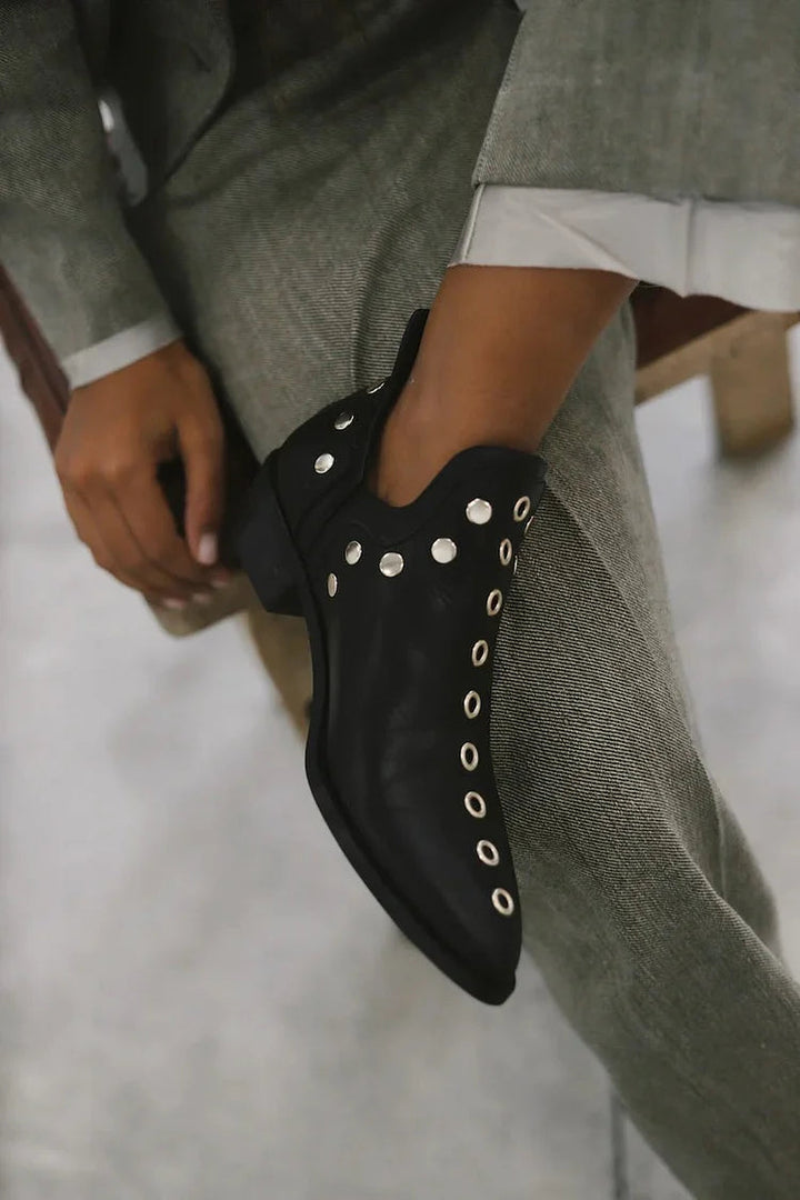 Piper - Pointed Studded Ankle Boot