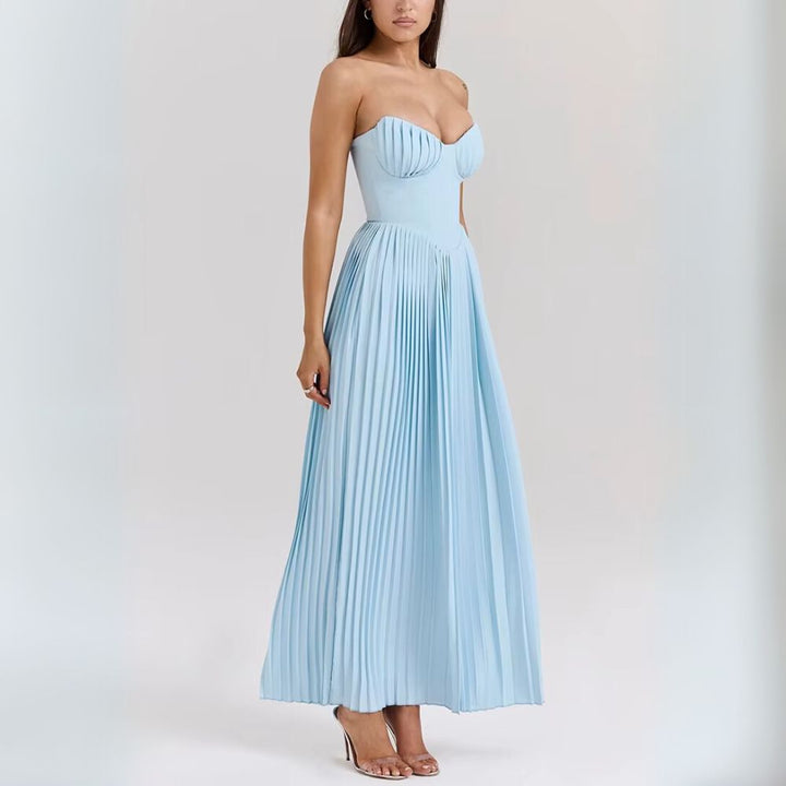 Kalinda - Elegant Pleated Dress