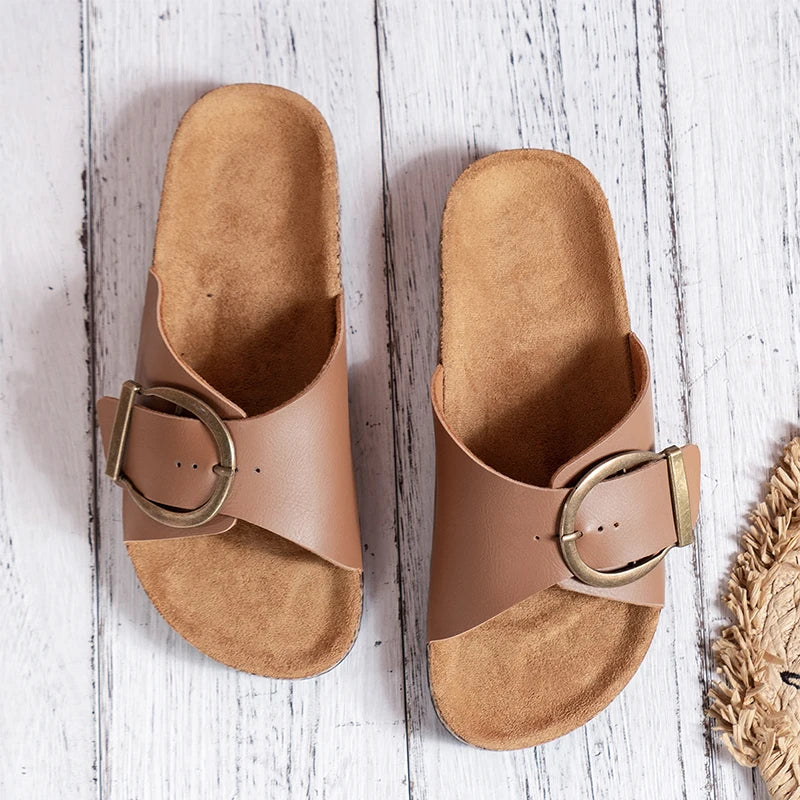 Thalia - Buckle Mule Slide