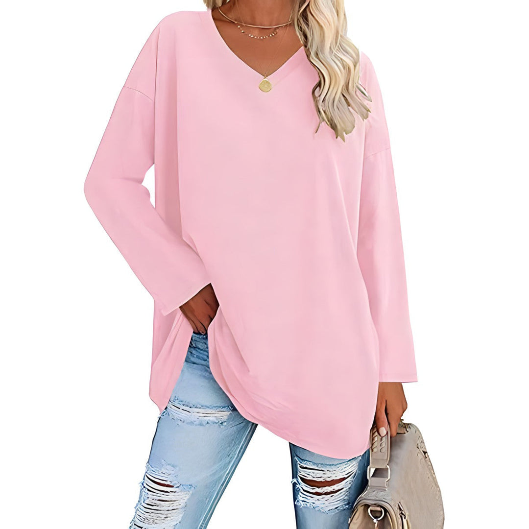 Yvette - Relaxed V-Neck Sweater