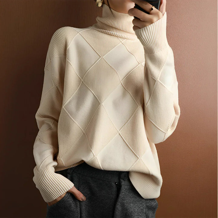 Corinne - Chunky Roll Neck Sweater