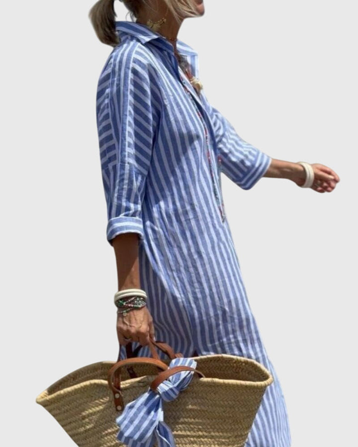 Olivia - Classic Striped Dress