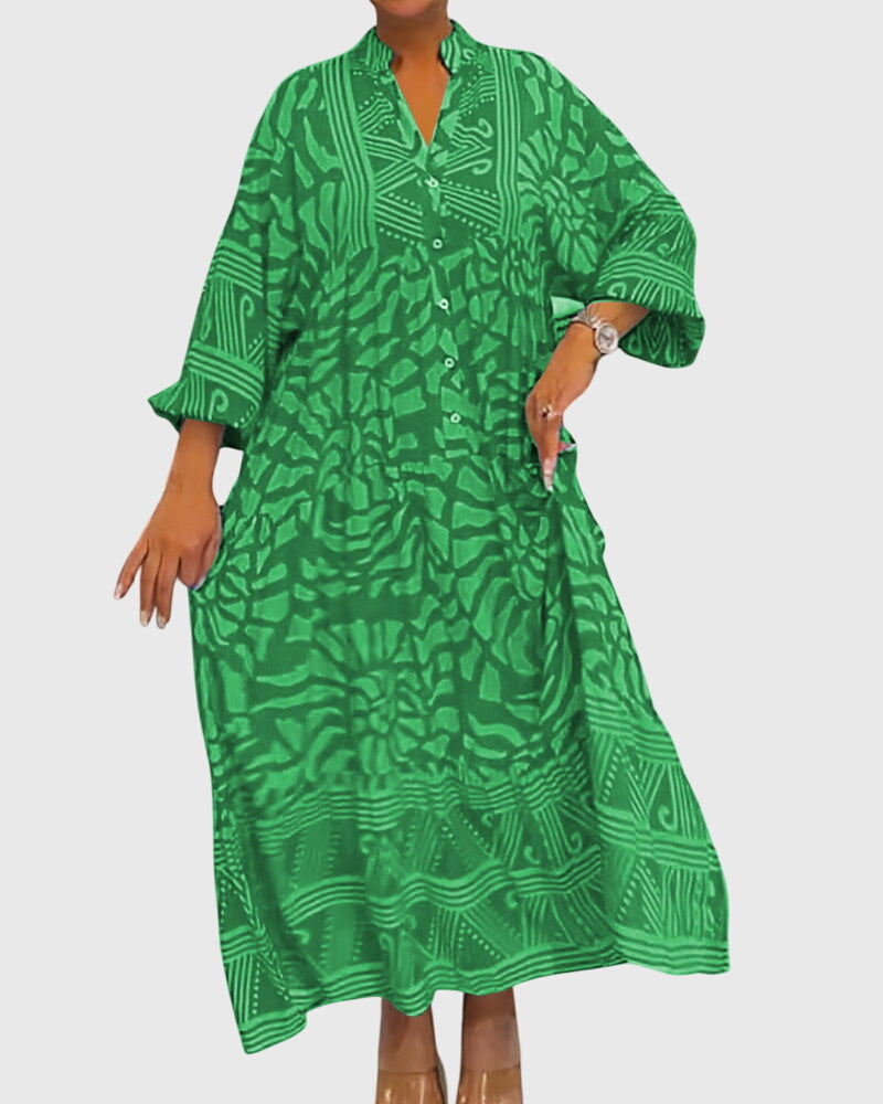 Olivia - Maxi Dress With Elegant Print