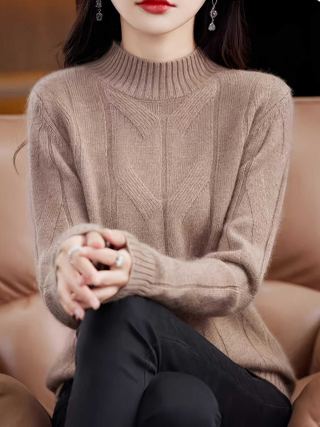 Thalia - Cozy Retro Knit Sweater