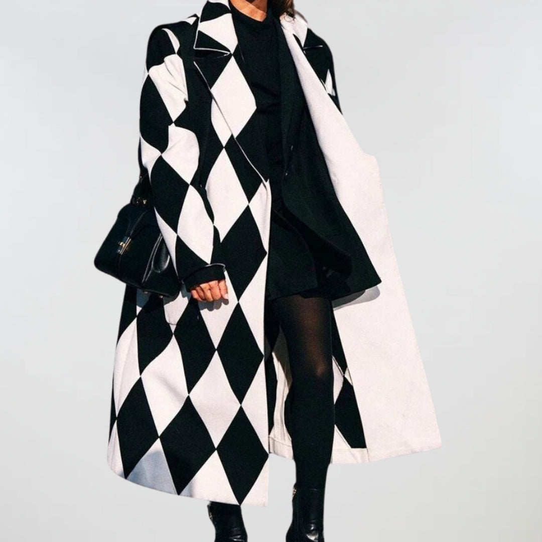 Zoey - Oversized Check Coat