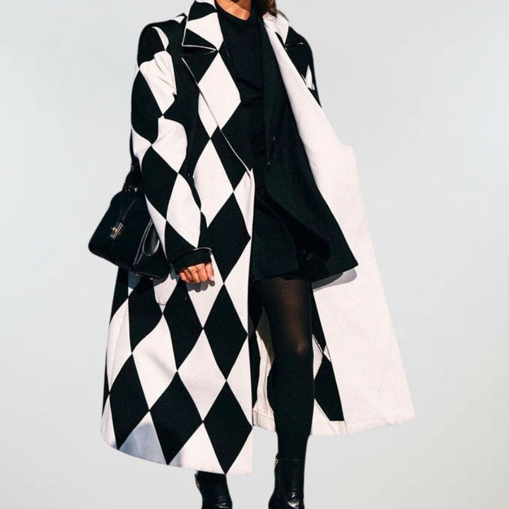 Zoey - Oversized Check Coat
