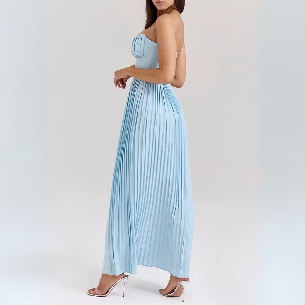 Kalinda - Elegant Pleated Dress