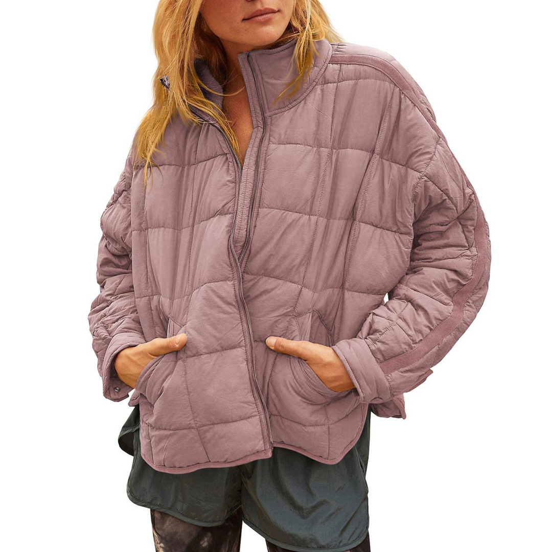 Charlotte - Lightweight Compact Zip Puffer Jacket