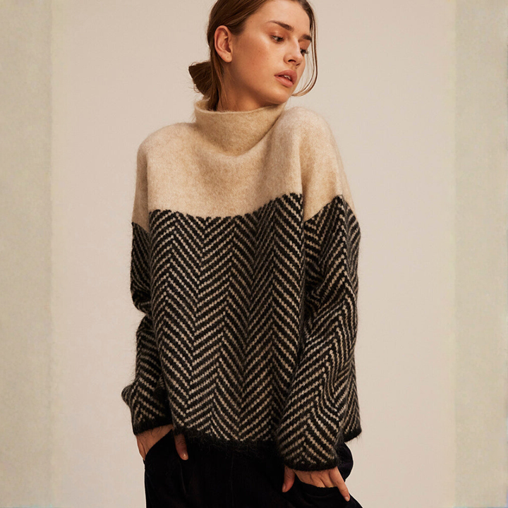 Clarisse - Cotton Turtleneck Sweater
