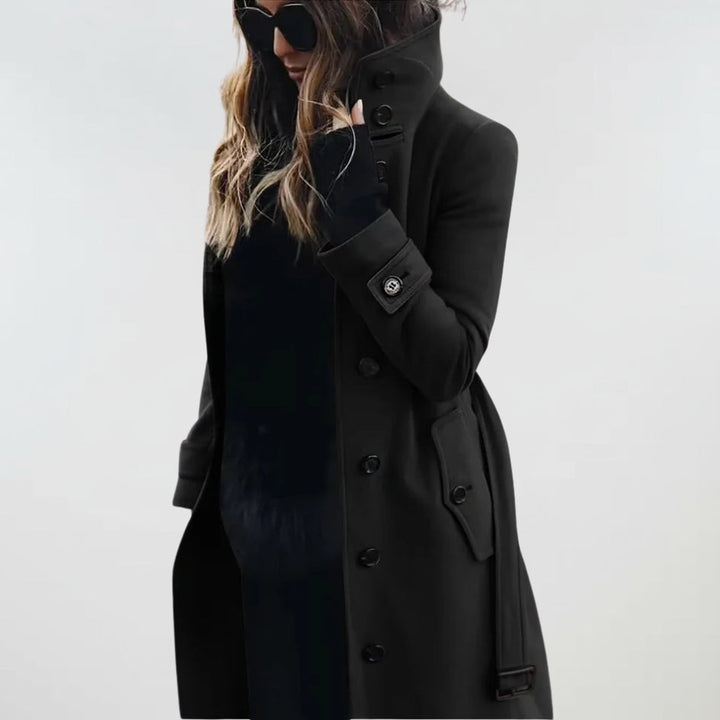 Amelie - Water-Repellent Long Trench Coat