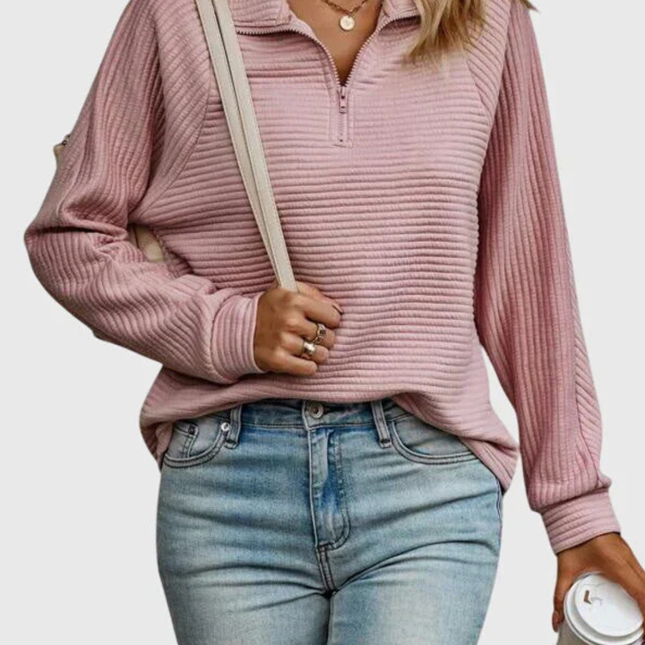 Felicity - Elegant Half-Zip Sweater
