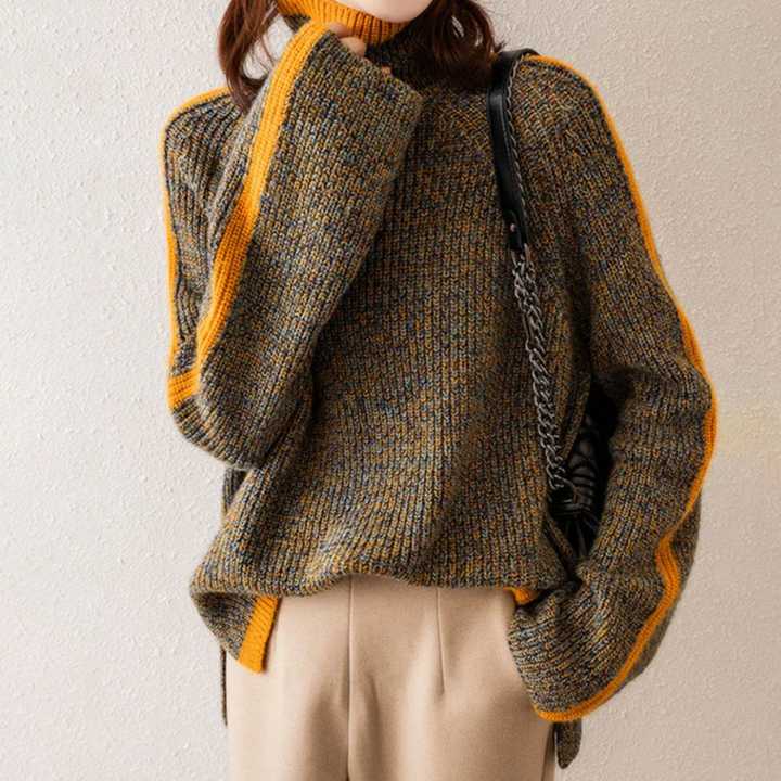 Rafaela - Herringbone Luxe Turtleneck