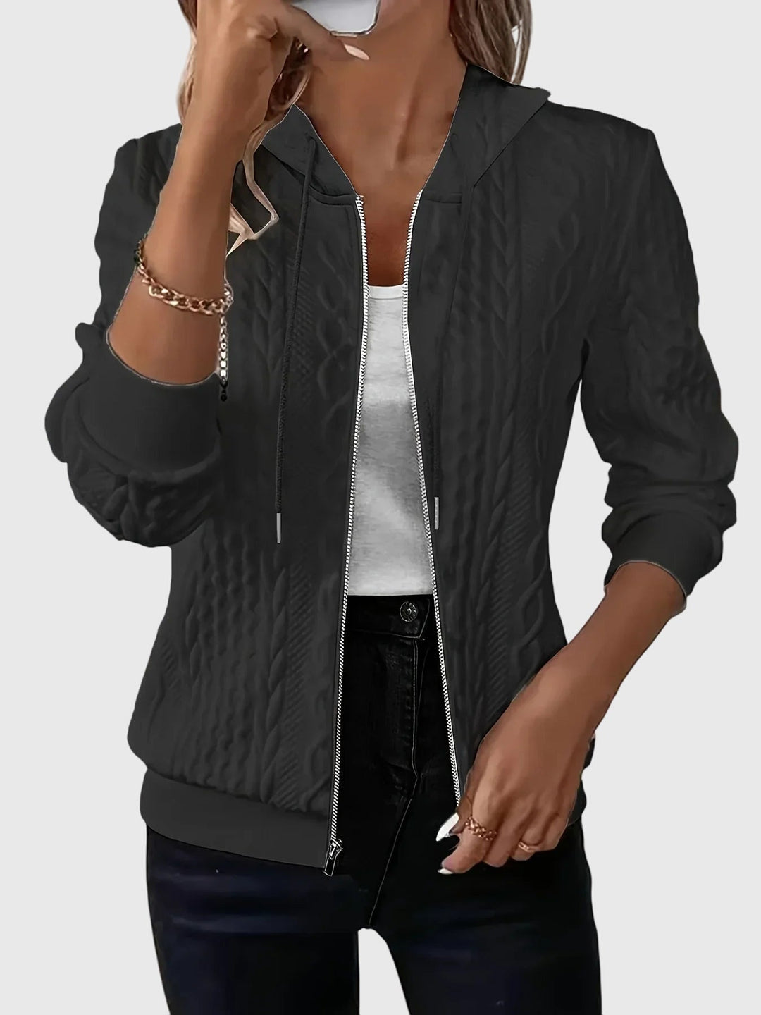 Layla - Hoodie with Zipper