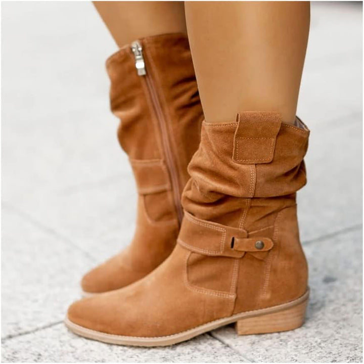 Clara - Stylish Suede Knee Boots