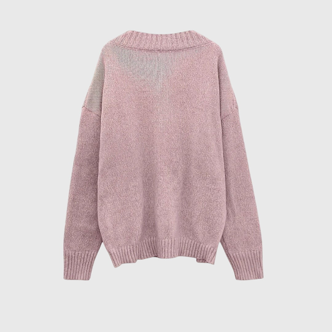 Carys - V-Neck Knitted Sweater