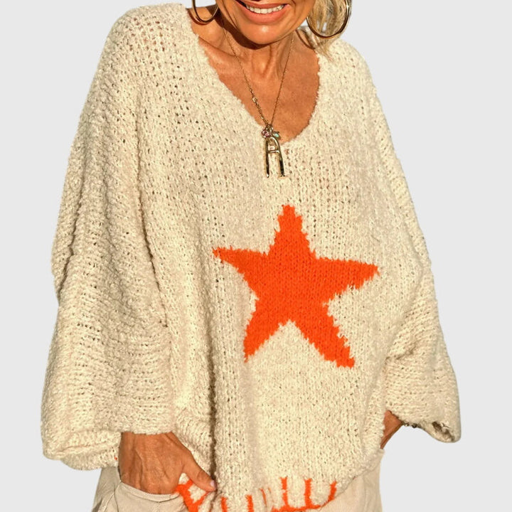 Georgina - V-neck Knit Sweater