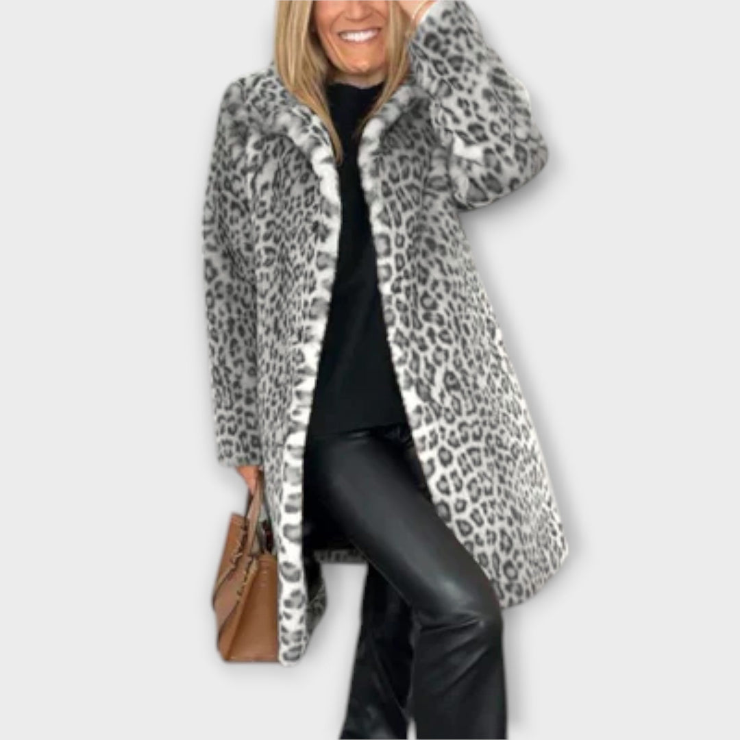 Thalia - Luxe Leopard Print Coat