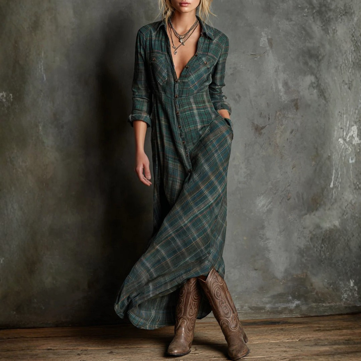 Elise - Collared Minimalist Dress