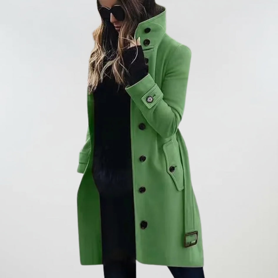 Amelie - Water-Repellent Long Trench Coat