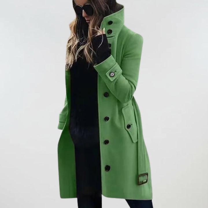 Amelie - Water-Repellent Long Trench Coat