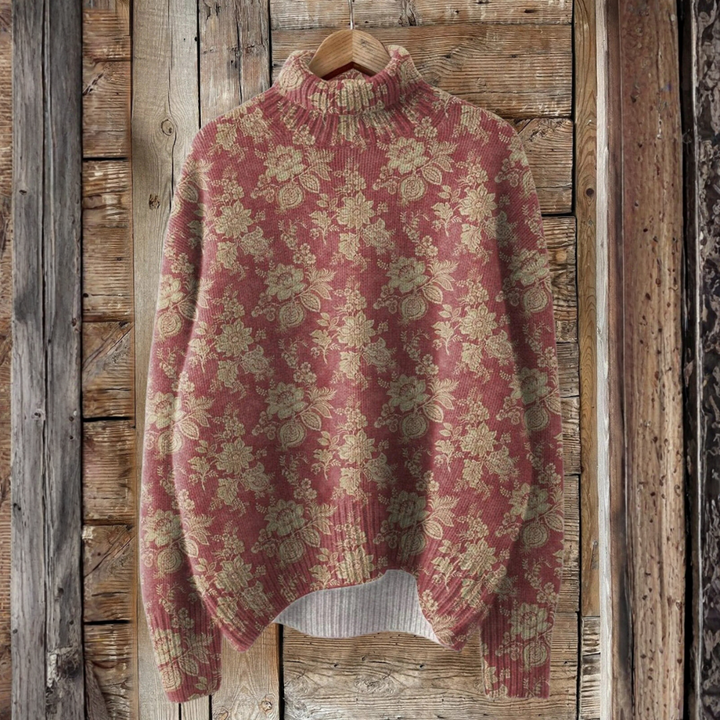 Claire - Vintage floral print sweater