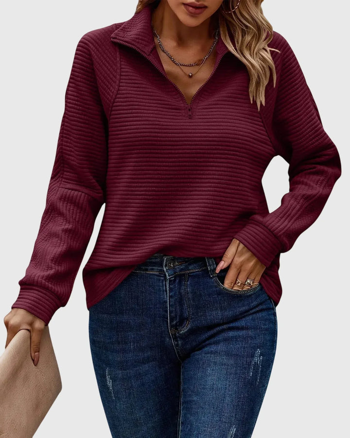 Felicity - Elegant Half-Zip Sweater