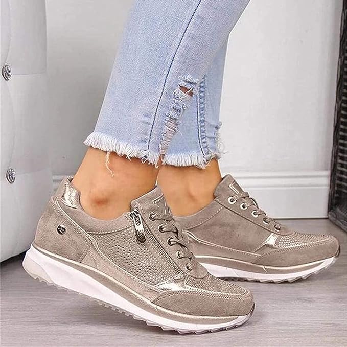 Anya - Zip-Up Orthopedic Sneakers