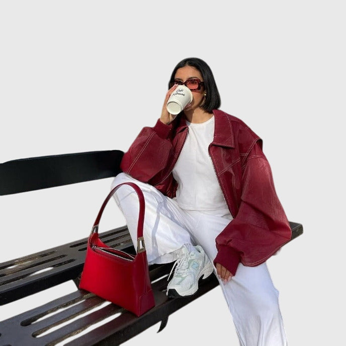 Trinity - Oversized Leather Jacket