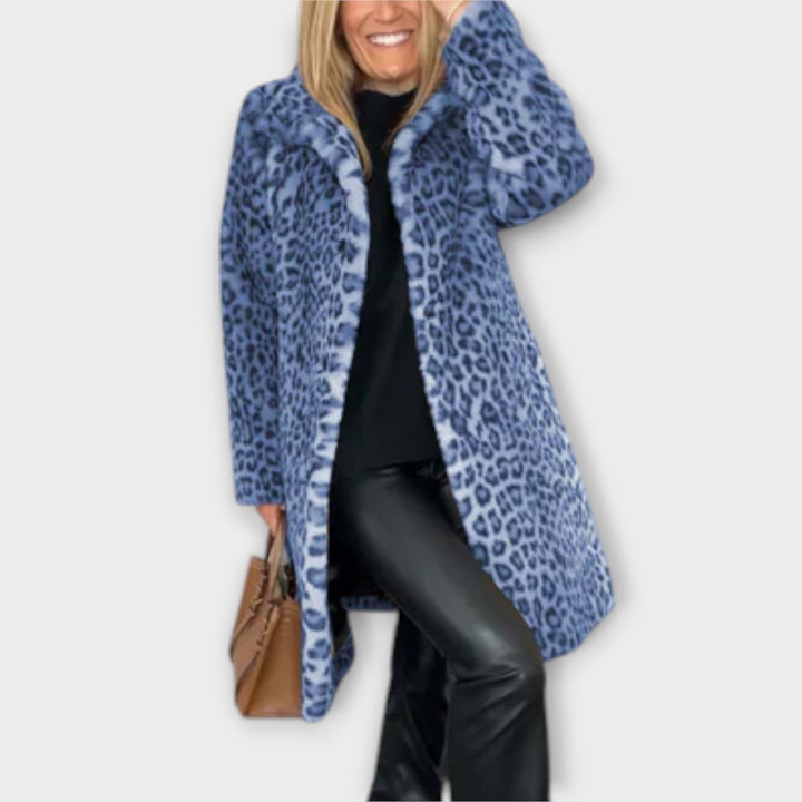 Thalia - Luxe Leopard Print Coat