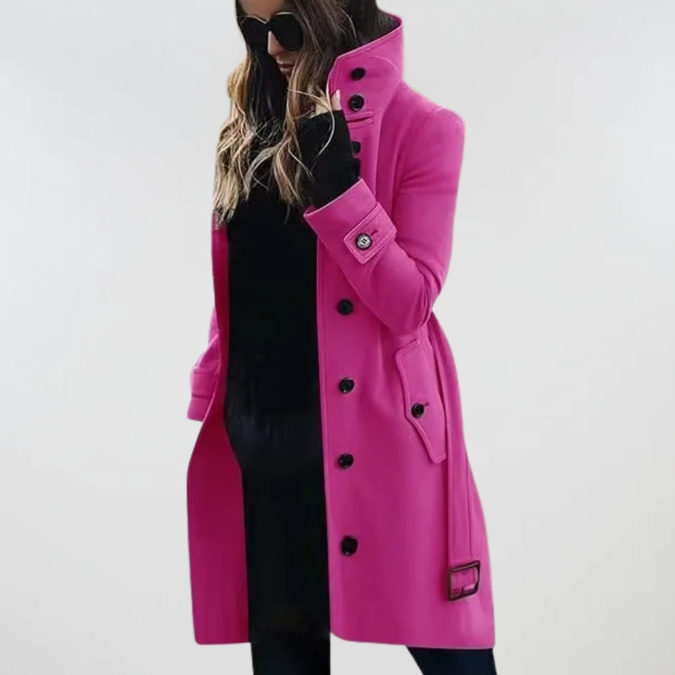 Amelie - Water-Repellent Long Trench Coat