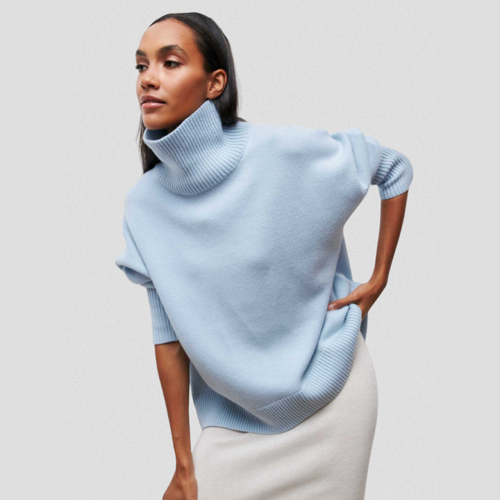 Annelise - High-collar knit sweater