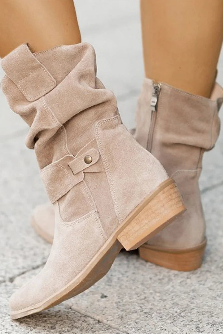 Celestina - Soft Suede Ankle Boots