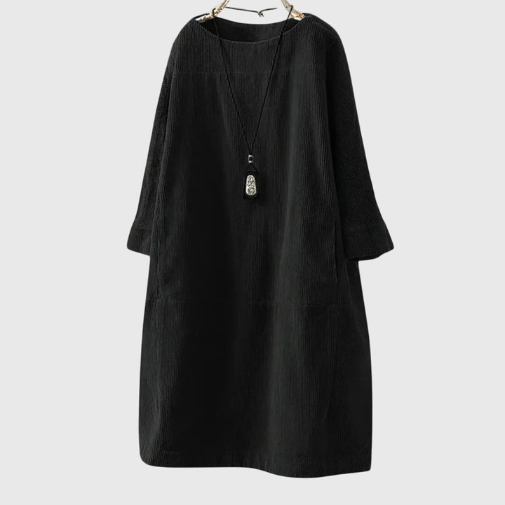 Olivia - Relaxed Corduroy Midi Dress