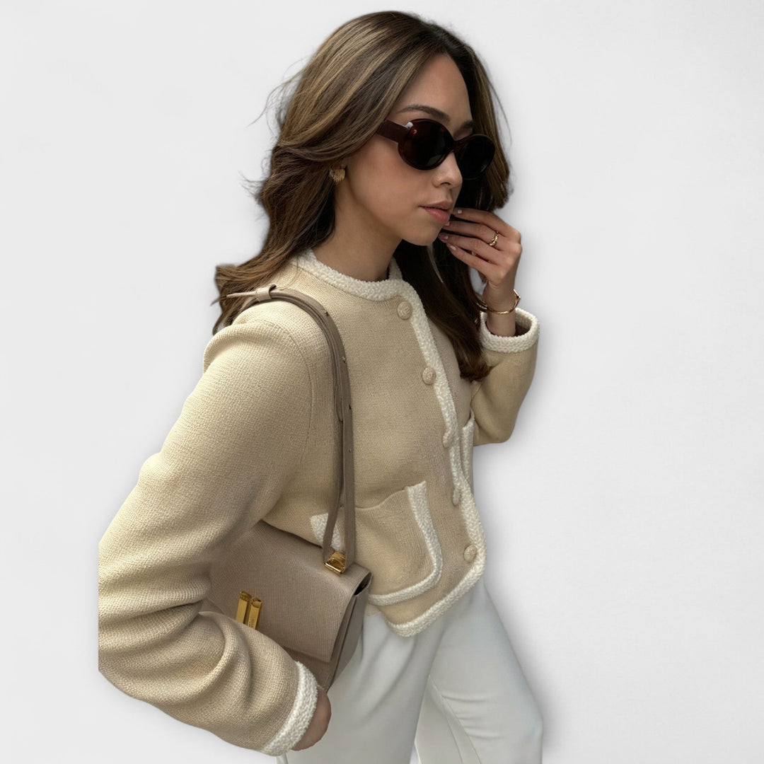 Elina - Elegant Cardigan with Stylish Pocket Accents