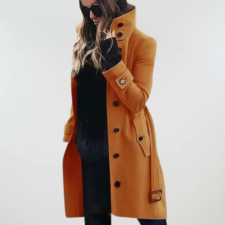 Amelie - Water-Repellent Long Trench Coat