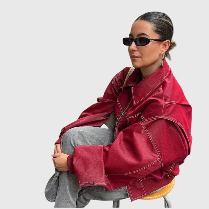 Trinity - Oversized Leather Jacket