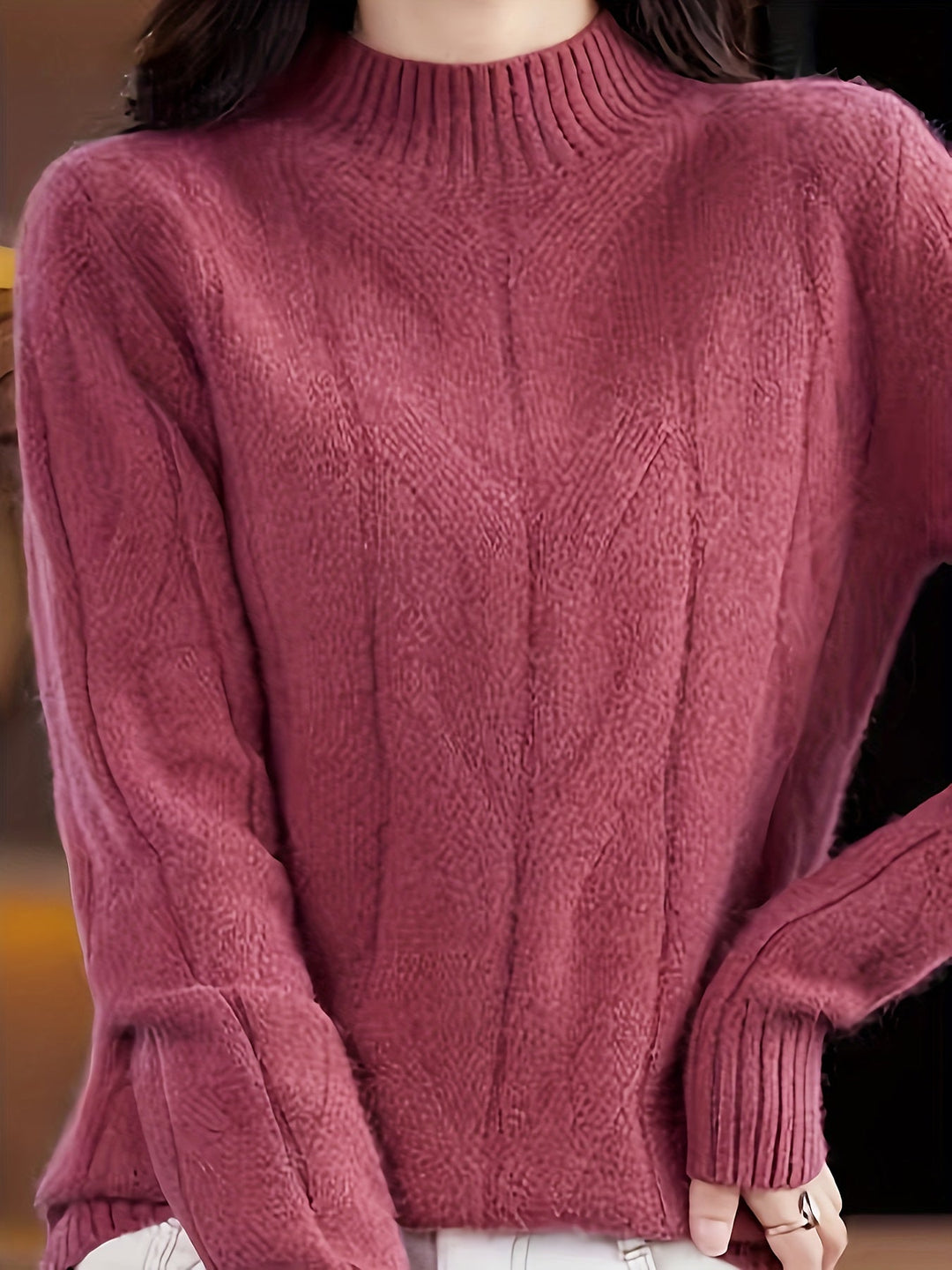 Thalia - Cozy Retro Knit Sweater