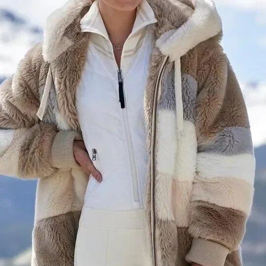 Octavia - Winter Jacket with Hood and Zipper