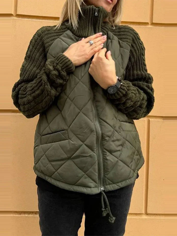 Lucy - Casual Patchwork Zip Jacket