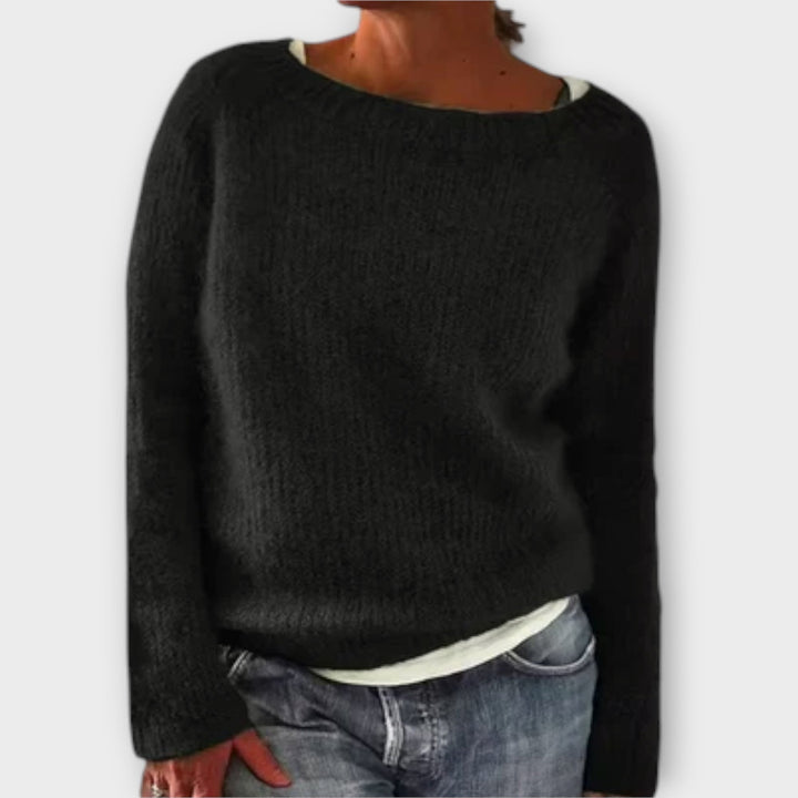 Kitty – Solid Colour Knit Sweater