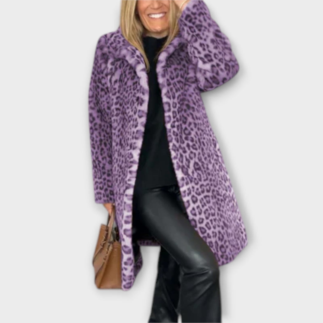 Thalia - Luxe Leopard Print Coat
