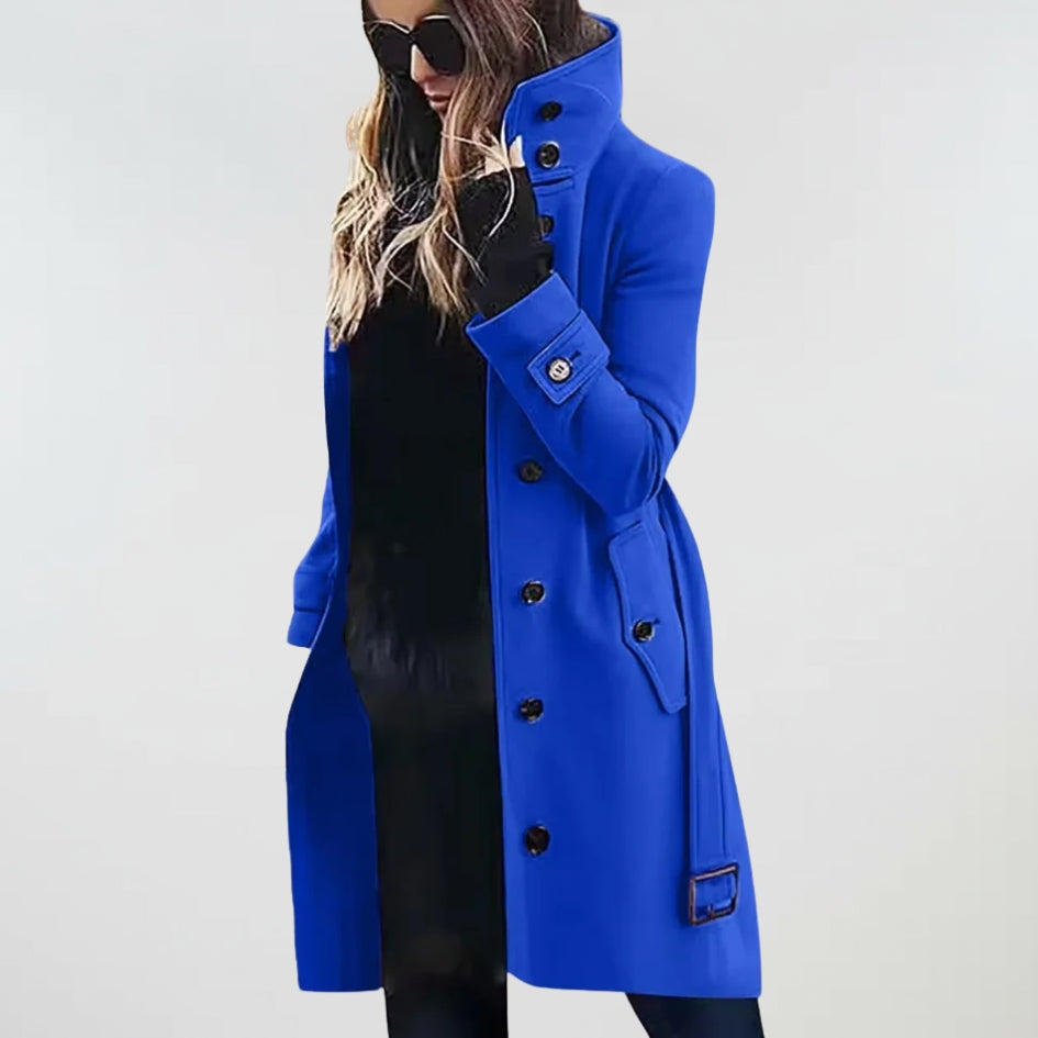 Amelie - Water-Repellent Long Trench Coat