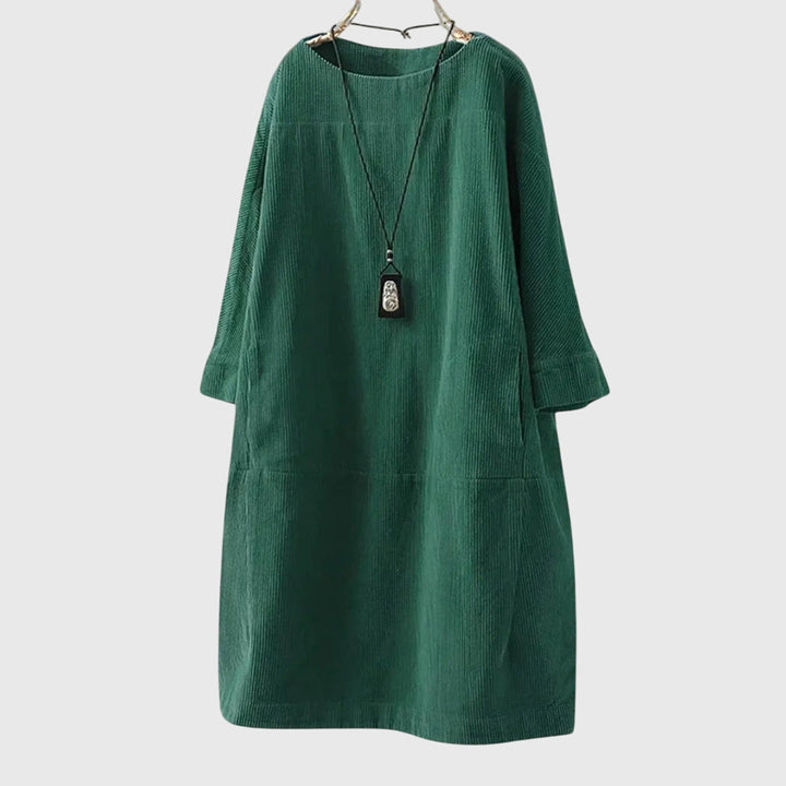 Olivia - Relaxed Corduroy Midi Dress