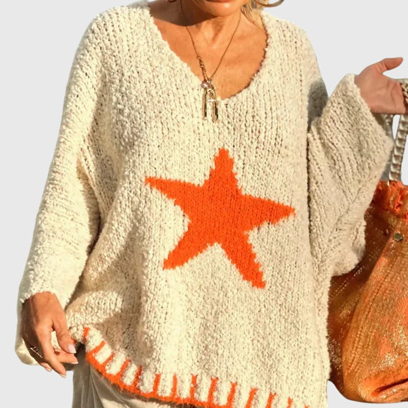 Georgina - V-neck Knit Sweater