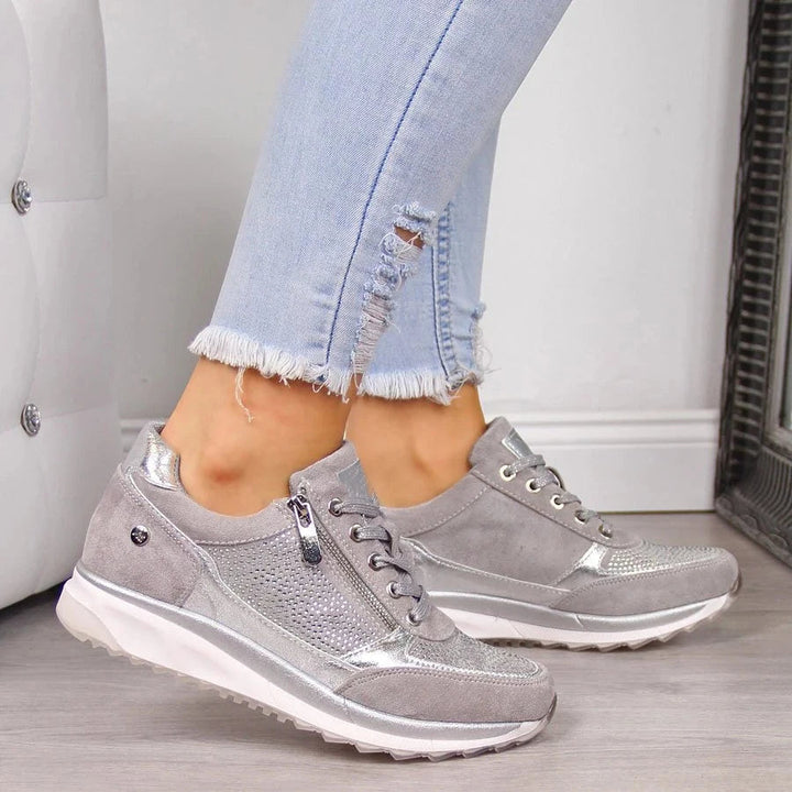 Anya - Zip-Up Orthopedic Sneakers
