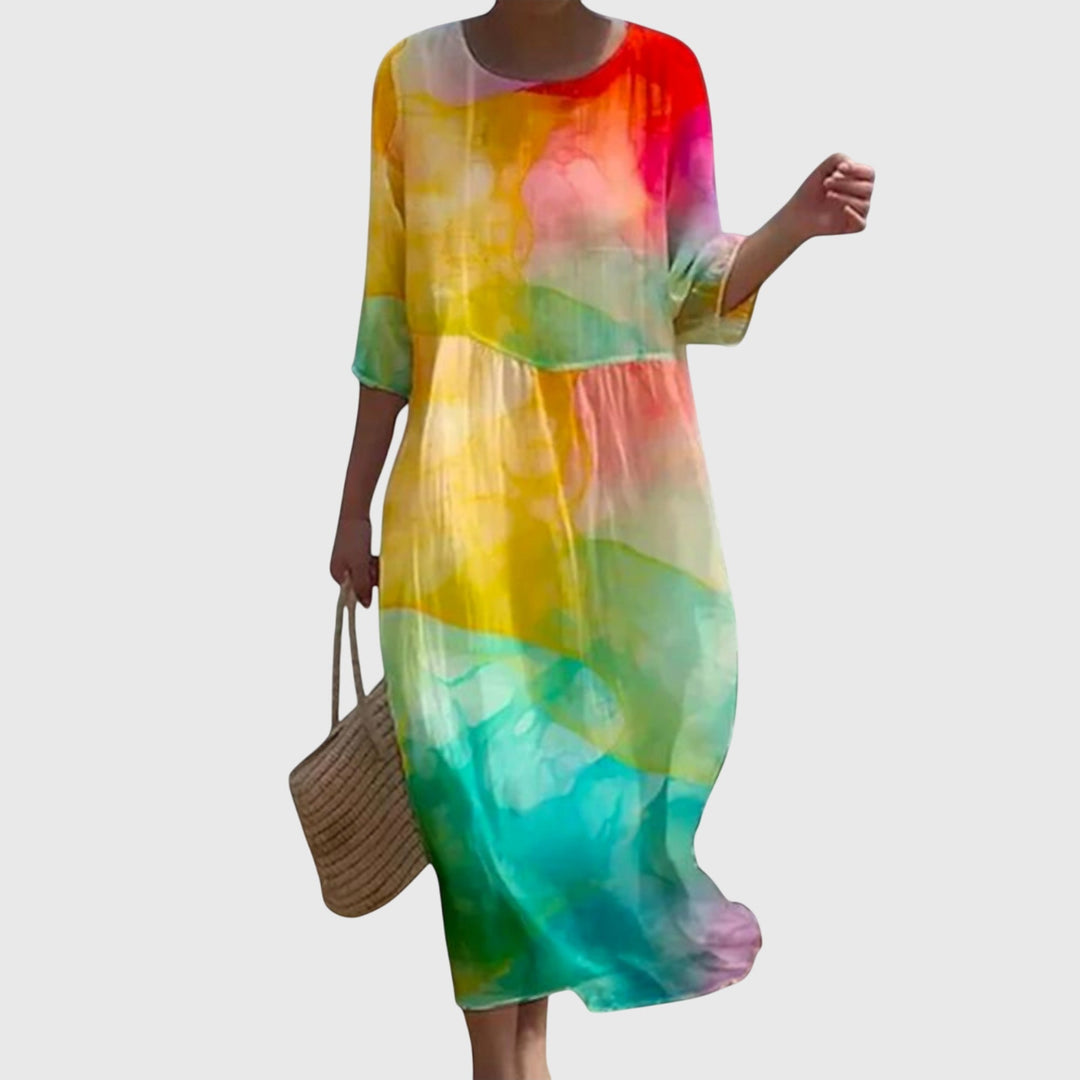 Olivia - Stylish Floral Maxi Dress