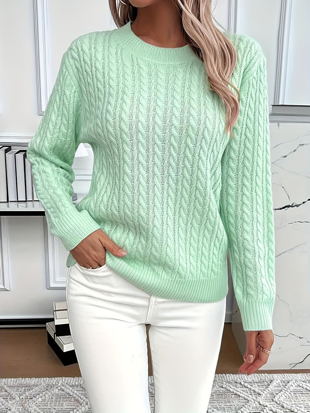 Esther - Casual Loose-Fit Round Neck Sweater