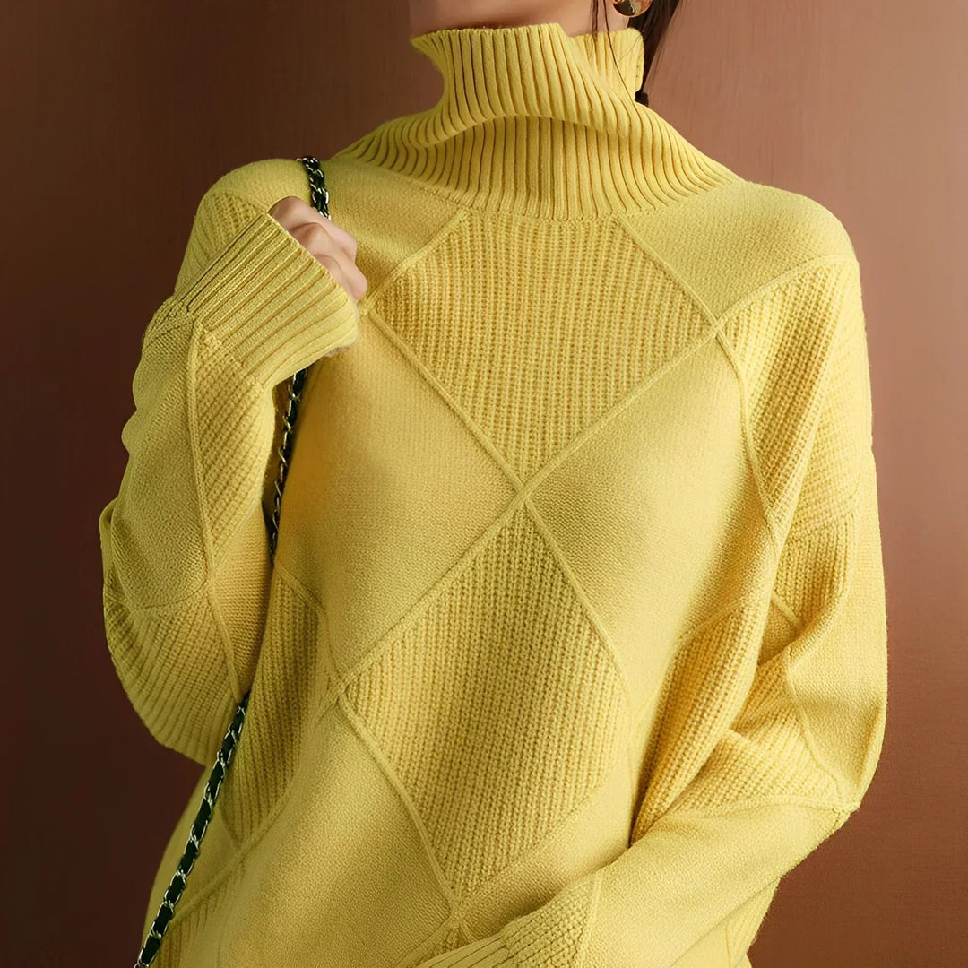 Corinne - Chunky Roll Neck Sweater